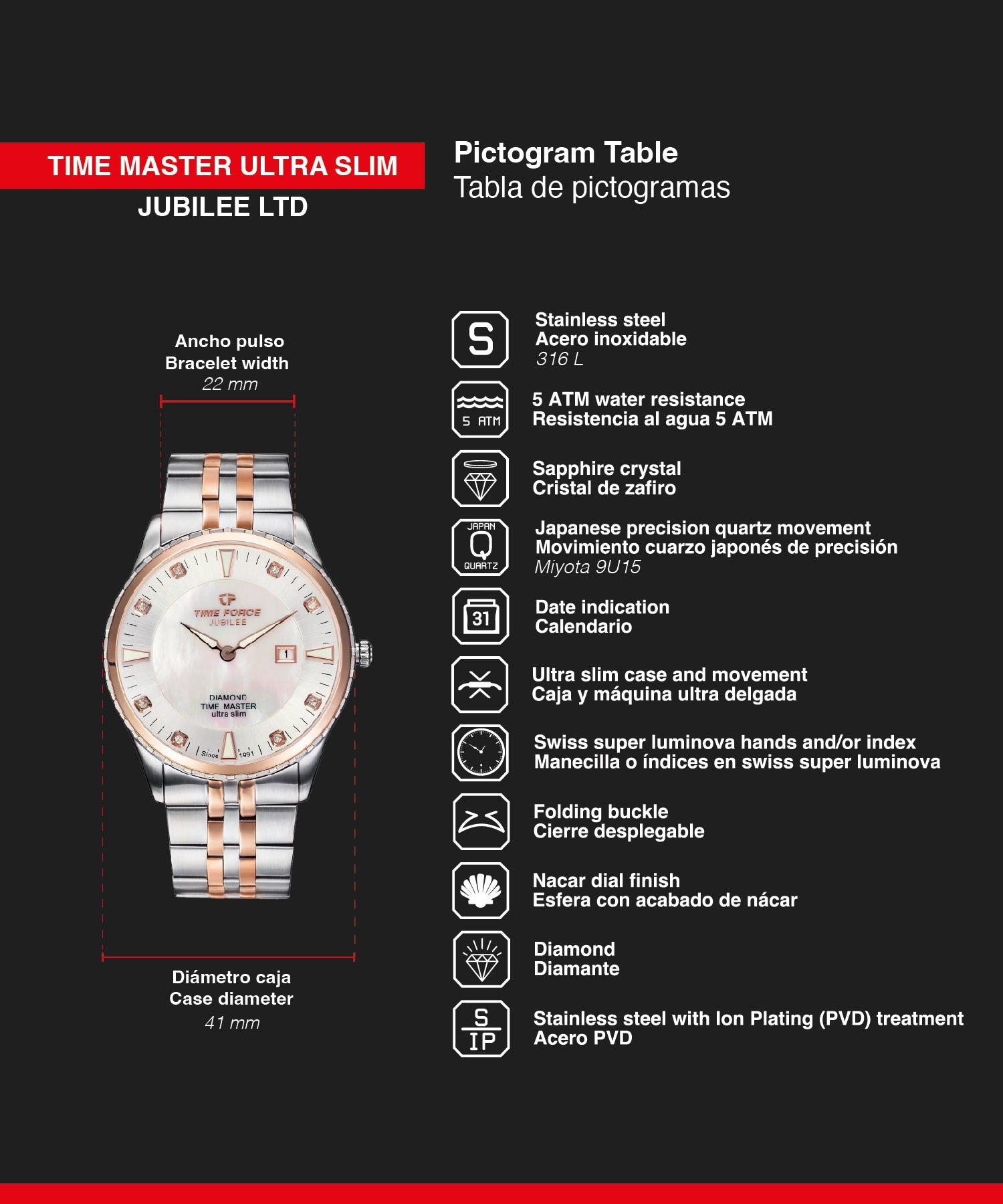 TIME MASTER ULTRA SLIM JUBILEE