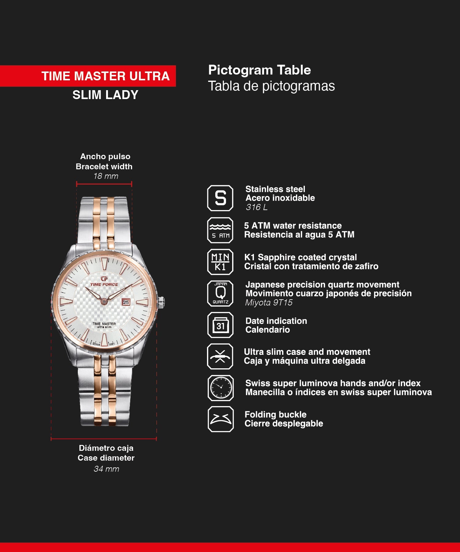 Time Master Ultra Slim Lady